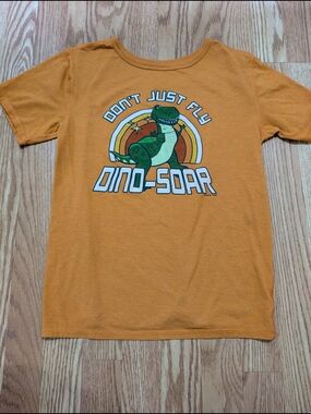 Disney Parks Toy Story Dinosaur Orange Kids Graphic Tee 10/12
